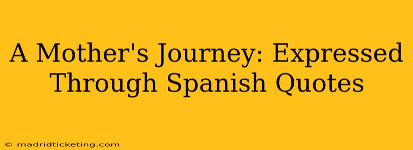 A Mother's Journey: Expressed Through Spanish Quotes