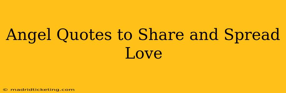 Angel Quotes to Share and Spread Love
