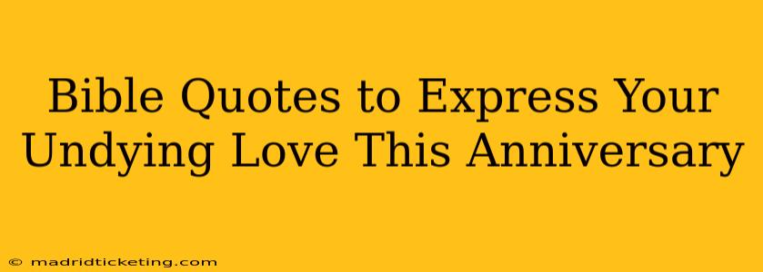 Bible Quotes to Express Your Undying Love This Anniversary
