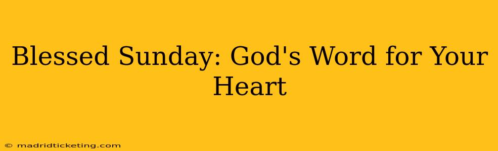 Blessed Sunday: God's Word for Your Heart