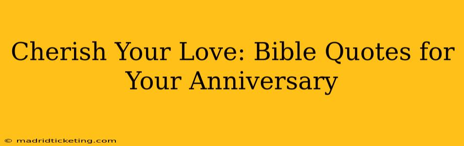 Cherish Your Love: Bible Quotes for Your Anniversary