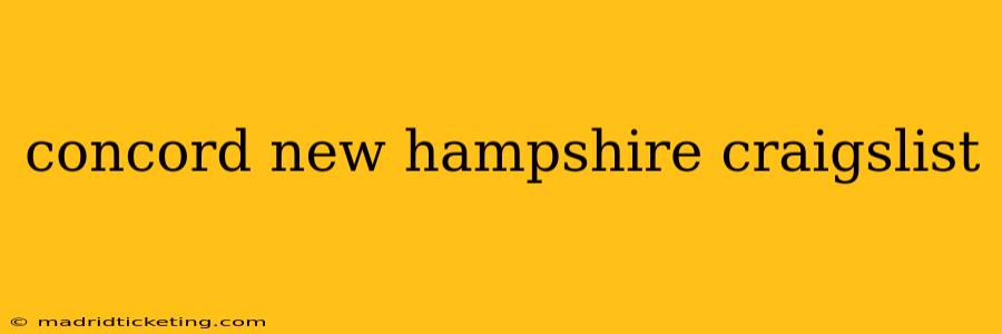concord new hampshire craigslist