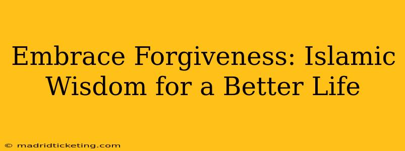 Embrace Forgiveness: Islamic Wisdom for a Better Life
