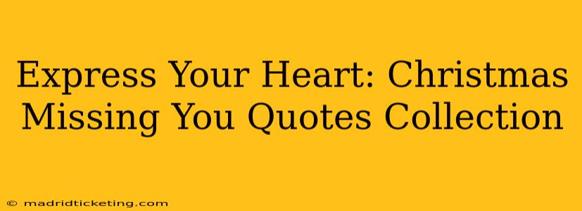 Express Your Heart: Christmas Missing You Quotes Collection