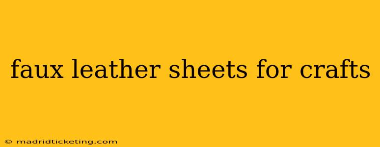 faux leather sheets for crafts