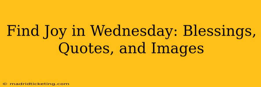 Find Joy in Wednesday: Blessings, Quotes, and Images