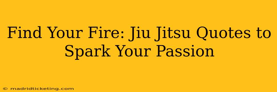 Find Your Fire: Jiu Jitsu Quotes to Spark Your Passion