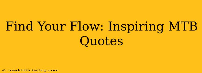 Find Your Flow: Inspiring MTB Quotes