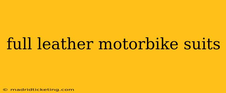 full leather motorbike suits