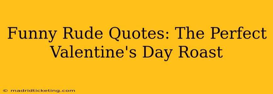 Funny Rude Quotes: The Perfect Valentine's Day Roast