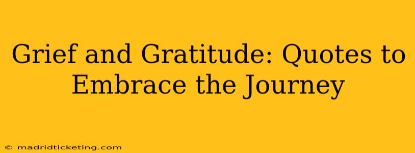 Grief and Gratitude: Quotes to Embrace the Journey