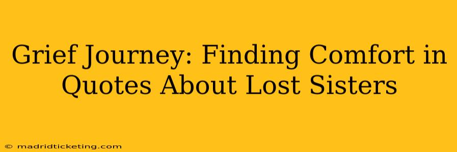 Grief Journey: Finding Comfort in Quotes About Lost Sisters