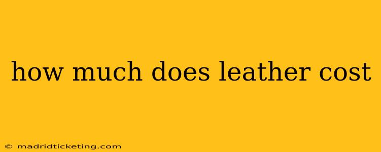 how much does leather cost