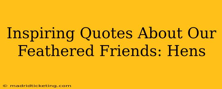 Inspiring Quotes About Our Feathered Friends: Hens