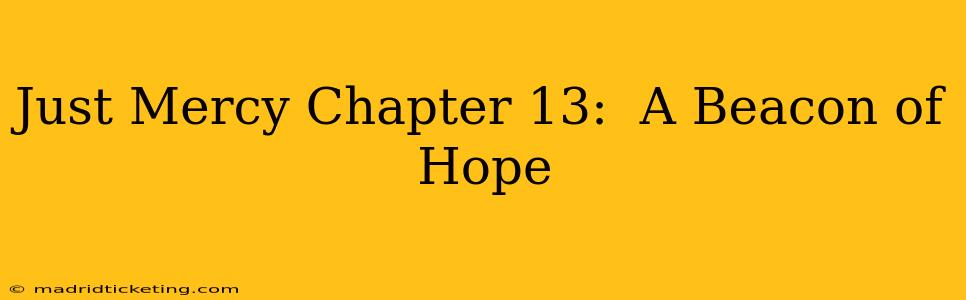 Just Mercy Chapter 13:  A Beacon of Hope