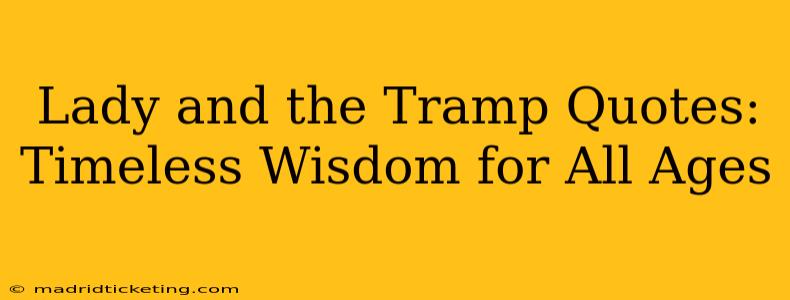 Lady and the Tramp Quotes: Timeless Wisdom for All Ages