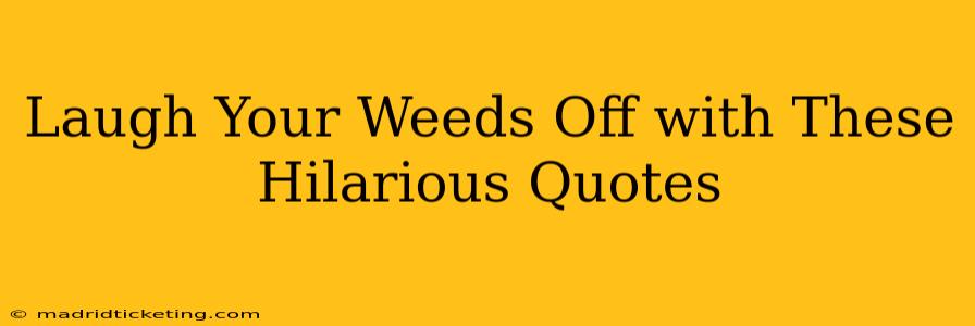 Laugh Your Weeds Off with These Hilarious Quotes