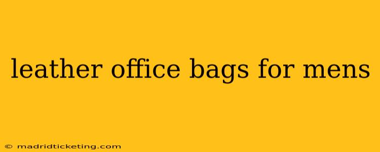 leather office bags for mens
