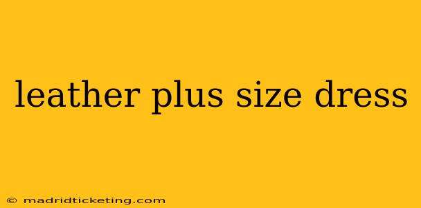 leather plus size dress