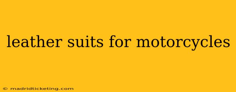 leather suits for motorcycles