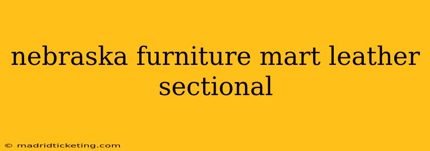 nebraska furniture mart leather sectional