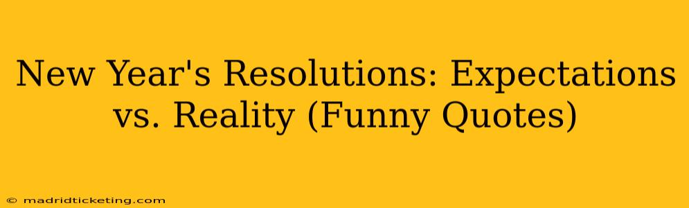 New Year's Resolutions: Expectations vs. Reality (Funny Quotes)