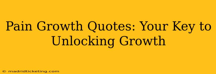 Pain Growth Quotes: Your Key to Unlocking Growth