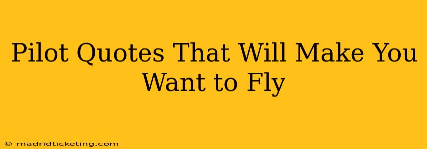 Pilot Quotes That Will Make You Want to Fly
