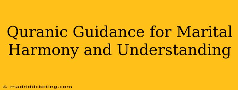 Quranic Guidance for Marital Harmony and Understanding