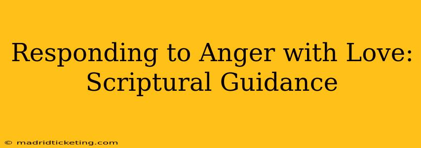 Responding to Anger with Love: Scriptural Guidance