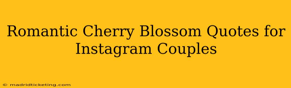 Romantic Cherry Blossom Quotes for Instagram Couples