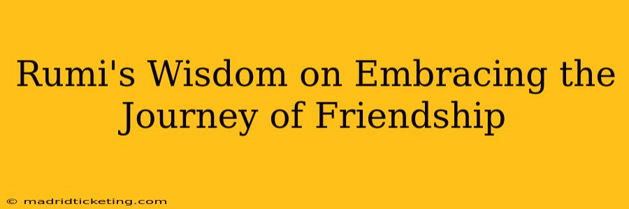 Rumi's Wisdom on Embracing the Journey of Friendship