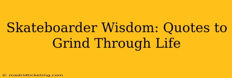 Skateboarder Wisdom: Quotes to Grind Through Life