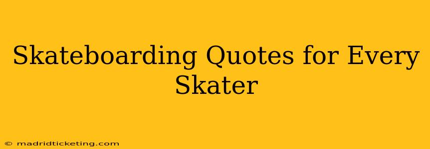 Skateboarding Quotes for Every Skater