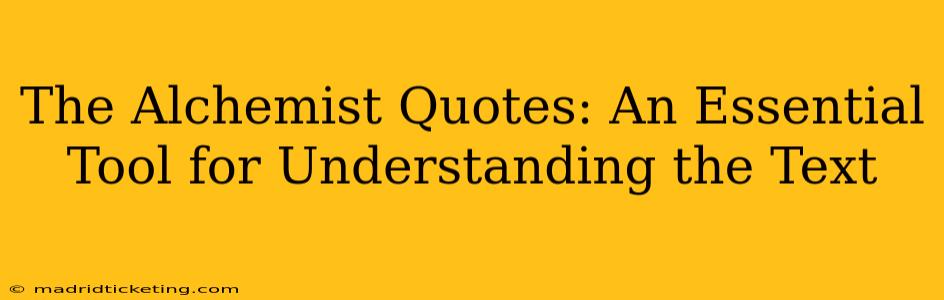 The Alchemist Quotes: An Essential Tool for Understanding the Text