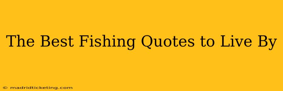 The Best Fishing Quotes to Live By