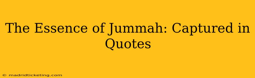 The Essence of Jummah: Captured in Quotes