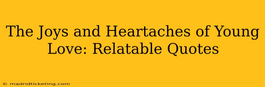 The Joys and Heartaches of Young Love: Relatable Quotes
