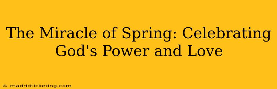 The Miracle of Spring: Celebrating God's Power and Love