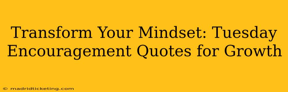 Transform Your Mindset: Tuesday Encouragement Quotes for Growth