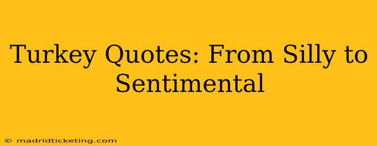 Turkey Quotes: From Silly to Sentimental