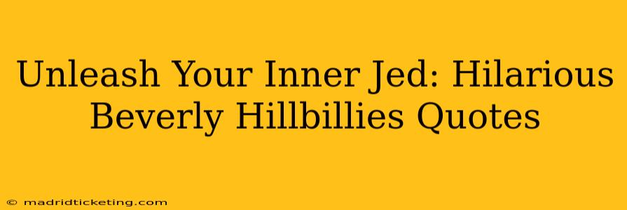 Unleash Your Inner Jed: Hilarious Beverly Hillbillies Quotes