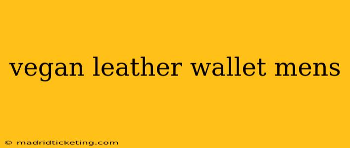vegan leather wallet mens